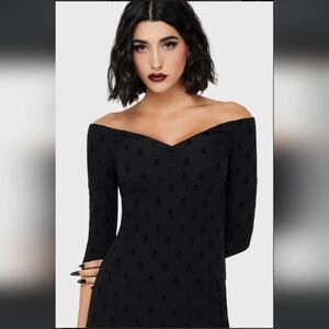 Killstar Black Off-Shoulder Blouse